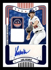 2024 Panini Stars & Stripes LUKE HOLMAN SIGNATURE MATERIAL AUTO SM-LH