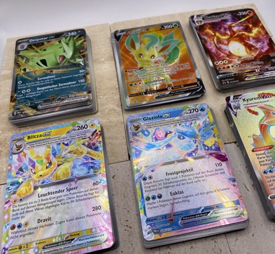 Pokemon Karten Sammlung 101 mit V Vmax ExKarte und  Glitzer Holo Original DE
