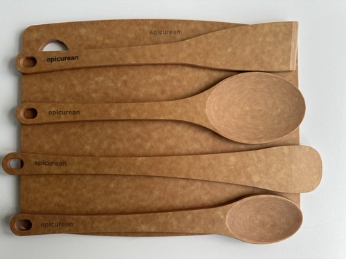 Epicurean Spoon Wood Fibre Stirring Mixing Natural chopping board utensils New - Picture 2 of 6