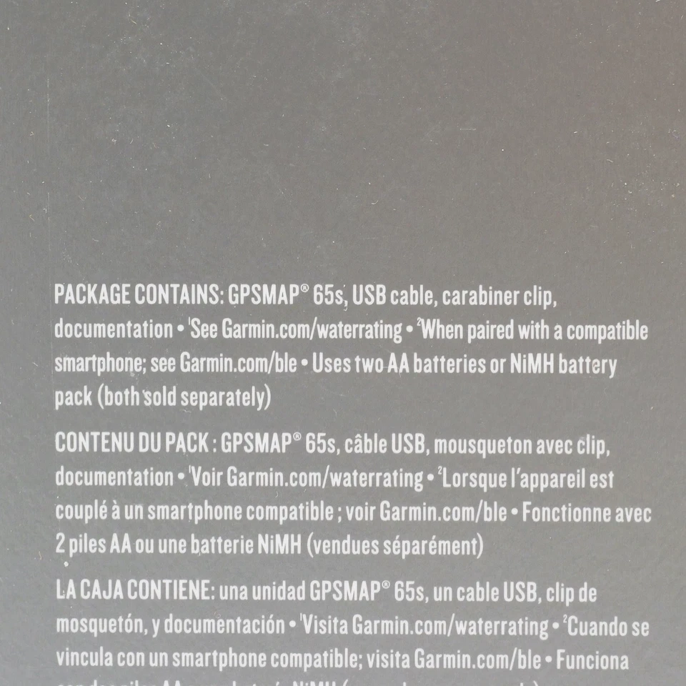 Garmin GPSMAP 65s Handheld GPS Navigator w/ Bonus TOPO U.S. 100K Maps - Image 4 of 4