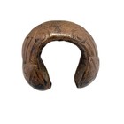1800 African Niger Baoule' Dogon Bronze manilla currency bracelet, Precolonial