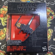 HASBRO STAR WARS BLACK SERIES TITANIUM SERIES 12 POE'S X-WING FIGHTER NEW