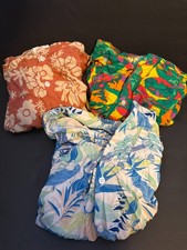 Cat Jack Boys Hawaiian Shirt Bundle 3 Shirts, Size XL, White/Red/Multicolor