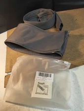 Flexible Cable Management Sleeve with Zipper - 2 Pieces 39" X 3.5" Grey