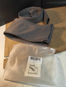 Flexible Cable Management Sleeve with Zipper - 2 Pieces 39" X 3.5" Grey
