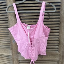 Canotta ROSA victoria’s Secret, corsetto rosa extra large nuova con etichette