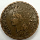 1908 Indian Head Cent Exact Coin Imaged #IND2191