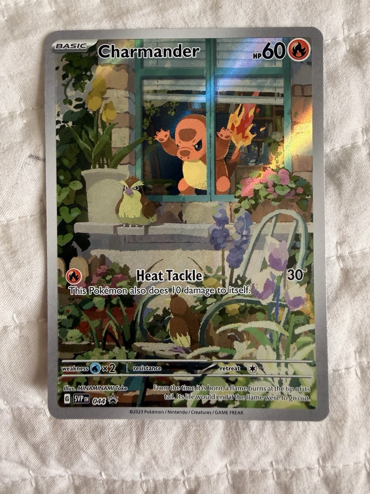 Pokémon TCG Scarlet & Violet Charmander 044 Holo Promo Card