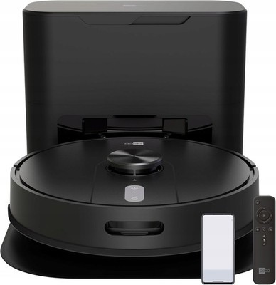 Aeco VacuBot X5 Plus Staubsaugerroboter, Absaugstation 5000 Pa, schwarz 