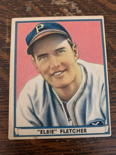 1941 Play Ball, #62 Elbie Fletcher, Pittsburgh Pirates ~ VG-VG+ (crease)