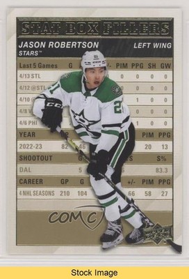 2023 Upper Deck Series 1 Stat Box Fillers Gold Jason Robertson #SB-23 READ 10ft