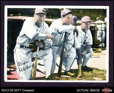 1936 R312 Dixie Walker / Mule Haas / Mike Kreevich White Sox 3 - VG