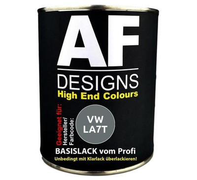 250ML Autolack für VW LA7T United Grey Metallic Basislack spritzfertig
