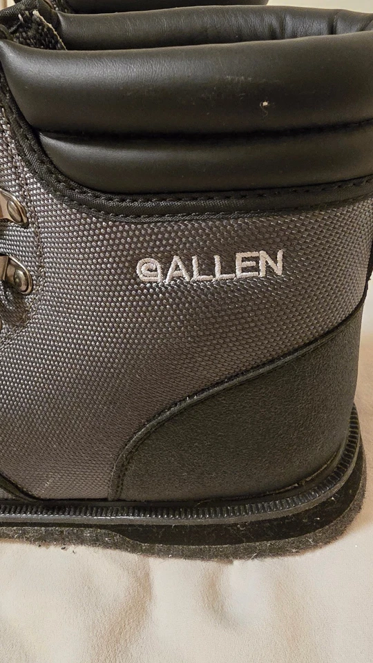 Allen Men's Size 8 Granite River Felt Sole Wading Boots - Grey - Image 2 of 3