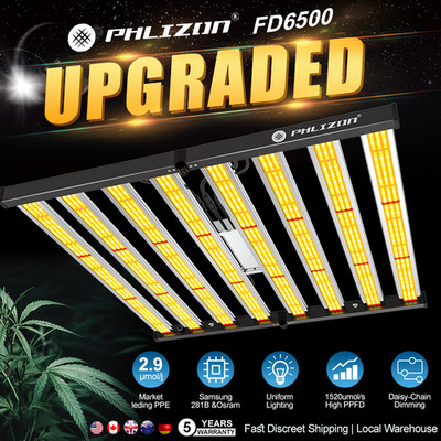 PHLIZON Commercial Grow Light 1000W 640W w/Samsung281B Dimmable Plant Lamp 6x6ft