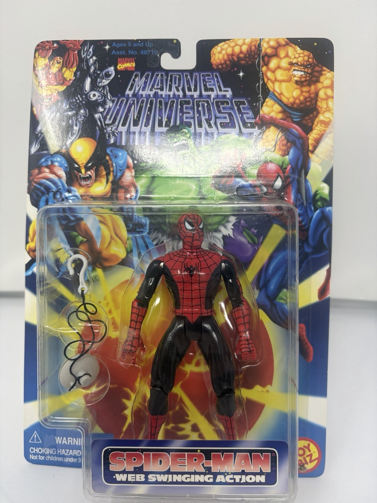 Marvel Universe Action Figure SPIDER-MAN WEB SWINGING ACTION Marvel New 1996
