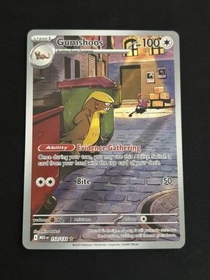 Gumshoos 153/132 Me01: Mega Evolution Holo Pokémon TCG - NM