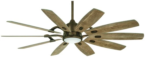 Minka Aire Barn 65" Ceiling Fan - Barnwood 10-Blade Remote Control - Picture 1 of 6