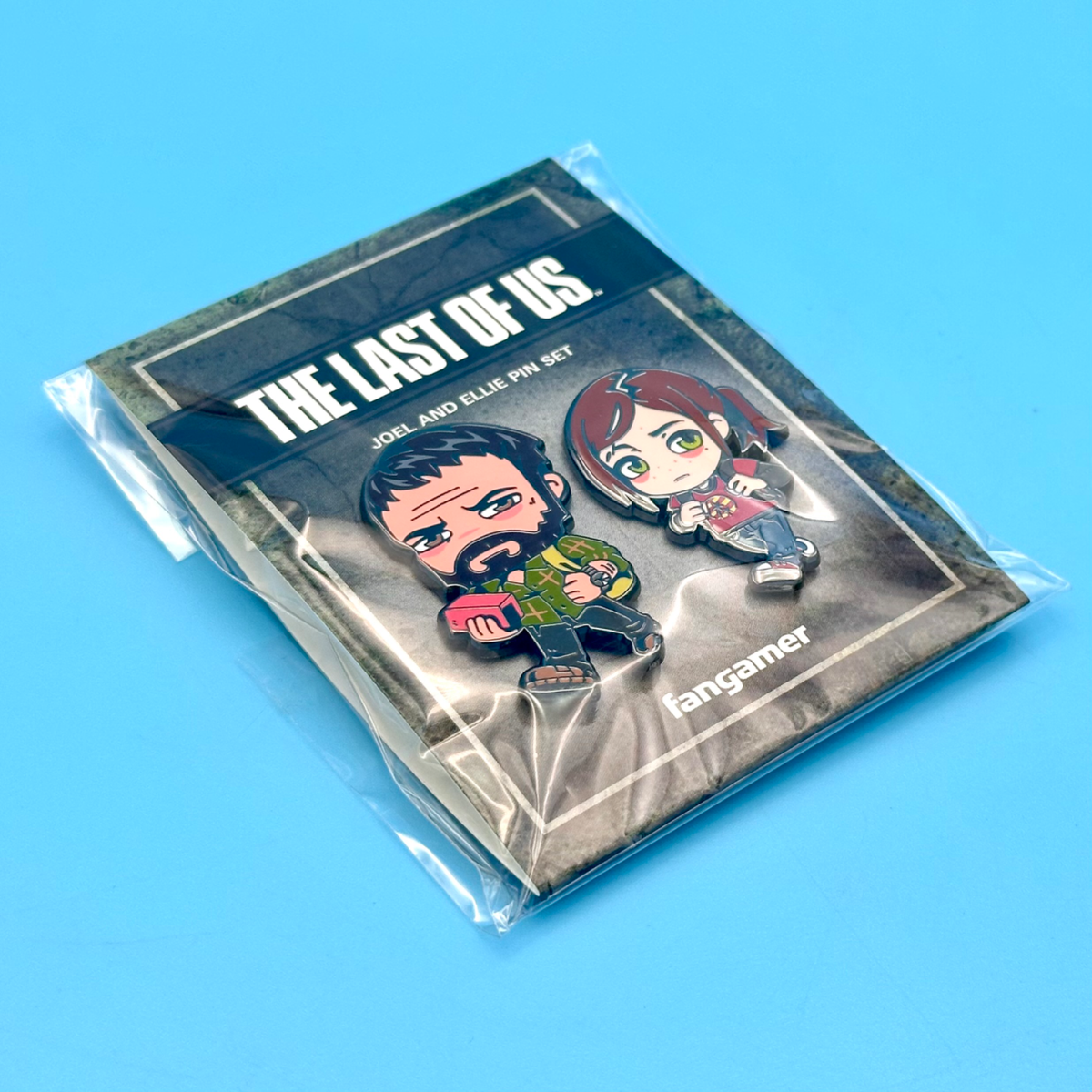 Last of Us Joel and Ellie Enamel Pin Figure Set of 2 Official Sony 