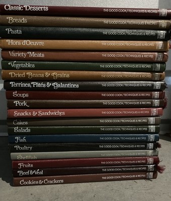 Time Life Books The Good Cook Techniques & Recipes Hardcover Book Lot Of 19