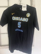 Nike Angel Reese Chicago Sky WNBA Explorer Edition Black T-Shirt Size LG 14/16