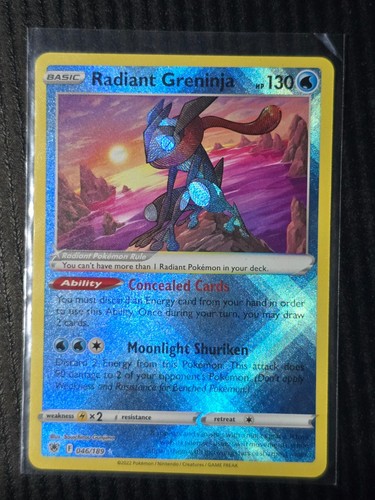 Pokemon Astral Radiance Radiant Greninja 046/189 NM