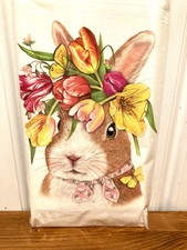 Mary Lake Thompson "Tulip Head Rabbit" Flour Sack Towel