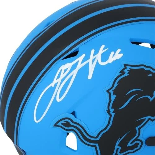 Minicasco autografiado por Jared Goff Detroit Lions Riddell Rave Speed Foto 2 de 3