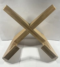 Rustic Wooden Cookbook Stand for Kitchen Counter Book Holder And Tablet Display