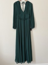 Lulus V-Neck Long Sleeve Maxi Dress