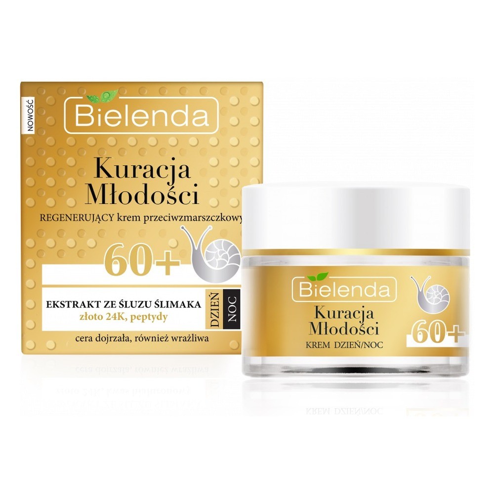 Bielenda Youth Therapy Regenerating Anti Wrinkle Snail Slime Cream 60+ 50ml - Image 2