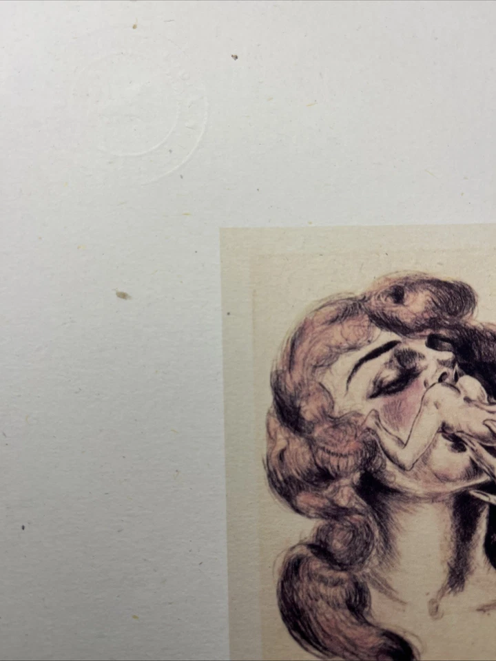 Artprint von 1920 "Erotische Groteske - Pipifax" Kunstdruck auf Papier de Paille - Bild 2 von 3