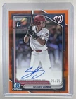 Seaver King 2024 Bowman Chrome Draft #CPA-SK Orange Refractor 1st RC Auto 25/25
