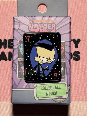 Nickelodeon Invader Zim Playing Card Enamel Pin - Dib