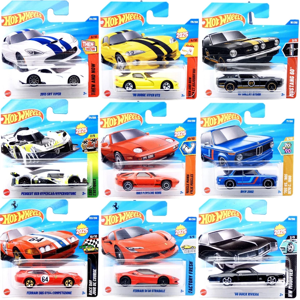 Mattel Hot Wheels Modelle Autos Cars Treasure Hunt Auswahl Diecast Modelle 1:64