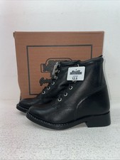 New Kids Black Lace Up Smoky Mountain Cowboy Boots. 3009 C 12.5 12 1/2 D. 23-10