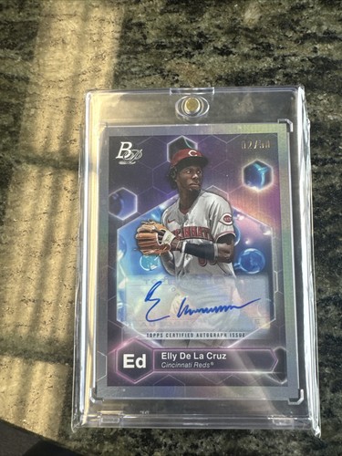 Elly De LA Cruz [Autograph] #PE-16 2022 Bowman Platinum Precious Elements card