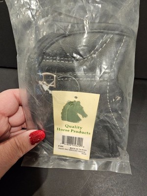Quality Horse Products Small Black Equine Treat Bag + Belt Loop English Design