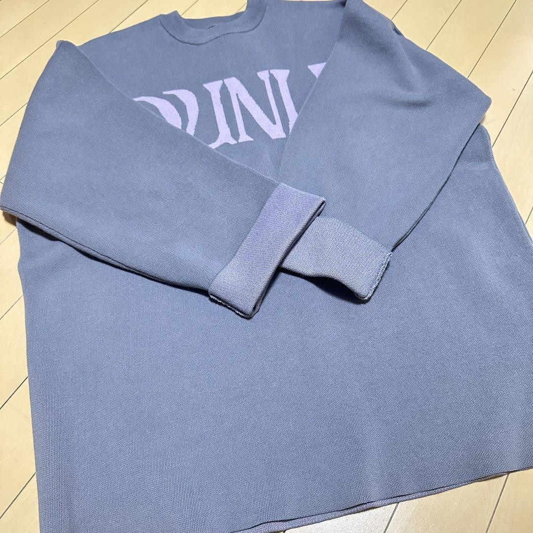 NOUNLESS BIG LOGO KNIT gray | eBay