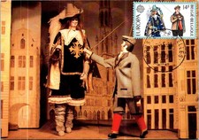 (1999) 31-12-2025 - EUROPA cept stamp on card - Belgium (1981) Theater Toone VII