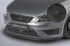 Cup Spoiler Lippe Ansatz matt Carbon Look für Seat Leon III 5F Cupra/FR CSL391-M