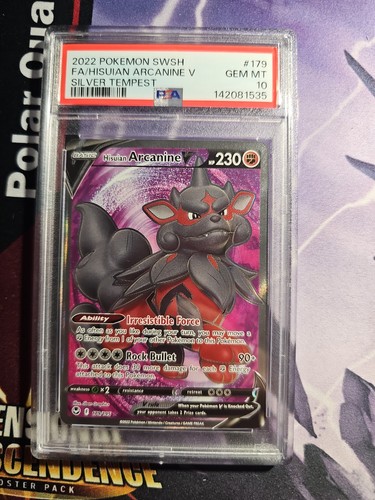 Hisuian Arcanine V graded PSA 10 for sale on eBay