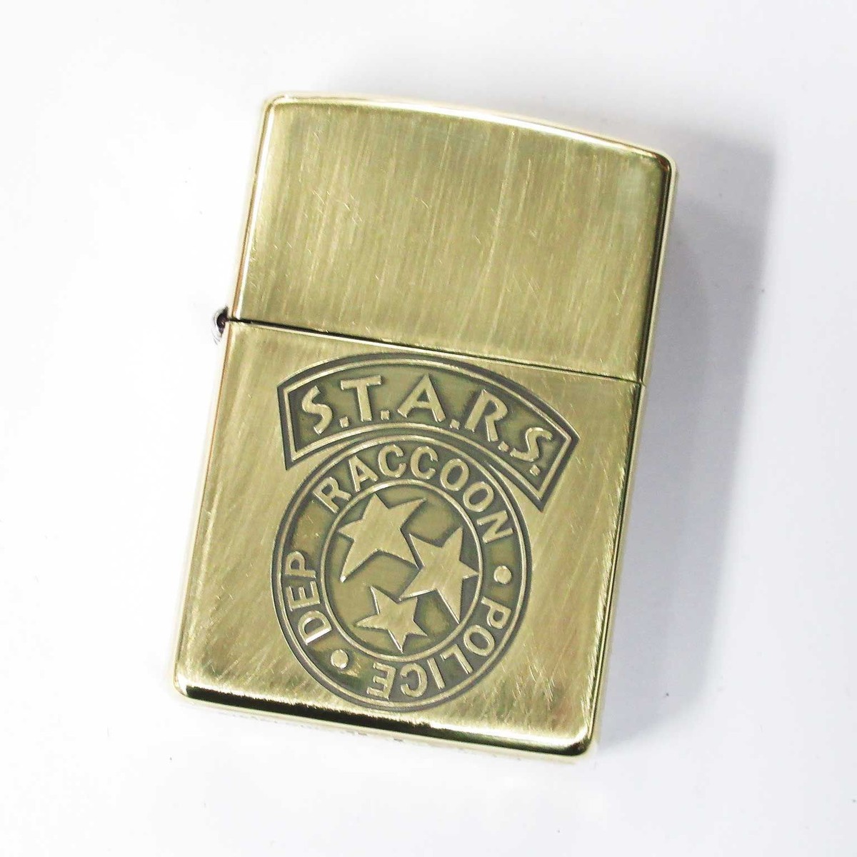 Zippo Biohazard S.T.A.R.S Brass Lighter Resident Evil Rare