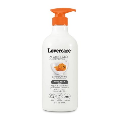 Lovercare Goat Milk Body Lotion for Dry Skin Royal Jelly & Honey 27.05oz 800ml