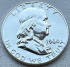 1960 Proof Franklin Half Dollar 90% Silver-INV#8446