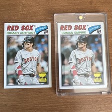 2026 Topps Heritage Roman Anthony Empire Nickname Variation SSP #86 & Base RC