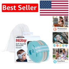 Adjustable Noise-Canceling Earmuffs in Blue for Babies 1  - Safe  Stylish