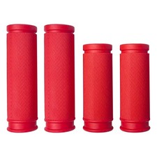 4Pcs Bicycle Handlebar Grips 85mm 105mm TPR Rubber Short Fit Twist Shift