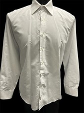 Boys White Microfiber Tuxedo Shirt Lay Down Flex Collar Non Pleated Easy Care