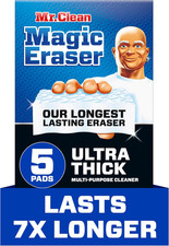 Mr. Clean Magic Eraser Sponge, Ultra Thick All-Purpose Cleaner, 5 Count